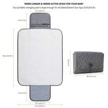 Newborn Baby Waterproof Diaper Changing Mat, Easy To Clean And Comfortable To Sit On, Diaper Changer Pad - Grey - View 5