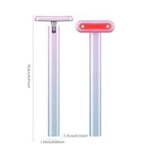 金屬眼部按摩器,可用於眼霜塗抹、眼部美容按摩、按摩儀器、進口棒 - 粉色 - 查看 2