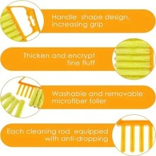 1 件隨機色盲清潔刷空調出風口除塵刷 - 彩色 - 查看 8