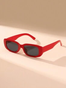 1pc Women's Luxury Square Fashion Glasses With Fashionable Rectangular Frame Design, Retro And Bold, Equipped With Various Neutral Tone Square Lenses, Suitable For Daily Wear, . - Multicolor - View 5