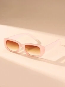 1pc Women's Luxury Square Fashion Glasses With Fashionable Rectangular Frame Design, Retro And Bold, Equipped With Various Neutral Tone Square Lenses, Suitable For Daily Wear, . - Multicolor - View 4