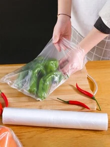 100入組透明食物裝備儲存袋,可重複使用的真空食品儲存袋,適用於家庭廚房冰箱 - 無色 - 查看 4