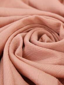 1pc Solid Color Women's Daily Head Scarf - Black - View 6