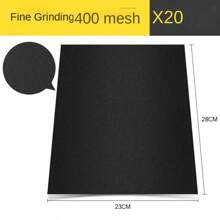 Sandpaper Polishing Finishing Ultra Fine 10000 Grit Wet And Dry Sandpaper 400 Grit (20 Sheets) - Black - View 1