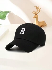 2入組中性固色棒球帽,刺繡字母'r',適合日常穿著,也是愛人情人節禮物的絕佳選擇 - 彩色 - 查看 12