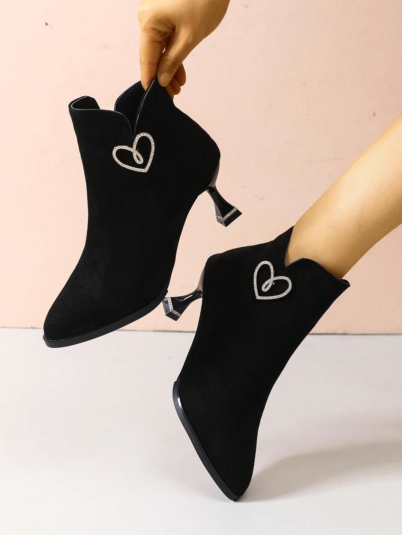 Chaussures À Talons Hauts Pour Femmes, Bottines À Talons Aiguilles Et Bout Pointu, Nouveau