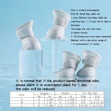 Dog Rain Shoes Four Seasons Teddy Shoes Anti Drop Pet Waterproof Small And Medium Sized Dog Bear Foot Covers Do Not Remove Rain Shoes    Wearable In All Seasons  Color Random - Multicolor - View 2