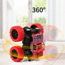 四驅慣性越野車模擬特技旋轉車 - 綠色 - 查看 4