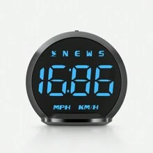 GPS Head Up Display Car Windshield HUD Universal Digital Display With Rotating Suction Cup Bracket Speedometer Digital Clock Overspeed Alarm For All Vehicles Car Electronic Accessories