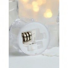 3/6入組透明菱形led蠟燭燈,用亮度控制的電池供電的led夜燈作為情人節、桌面擺設、婚禮、週年紀念日、萬聖節和聖誕節的裝飾燈 - 黃色 - 查看 4