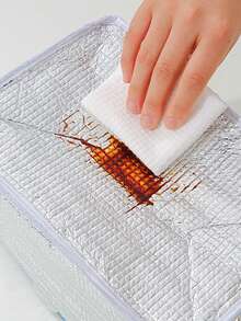 1入時尚防水信封隔熱午餐袋,便攜式餐膳保鮮袋,辦公室、學校和野餐的完美便當袋 - 藏蓝色 - 查看 3