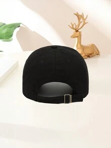 2入組中性固色棒球帽,刺繡字母'r',適合日常穿著,也是愛人情人節禮物的絕佳選擇 - 彩色 - 查看 6