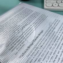 Morandi A4 Zipper Bag For Documents, Stationeries, Exams, Archives, Materials, With Handle And Transparent Pencil Case And Grid-Designed Compartments, For Primary School Students - Baby Pink - View 5