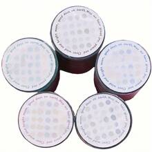 Đầy màu sắc Tròn Chấm Hình dán , Thích hợp Đối với Làm sổ lưu niệm Và Tạp chí Đồ trang trí - hình dạng - Xem 8