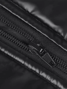 1 件适用于宠物的彩色块亮面加厚外套，带反光条和背带设计的宠物背心，适合大型犬 - 粉色 - 查看 7