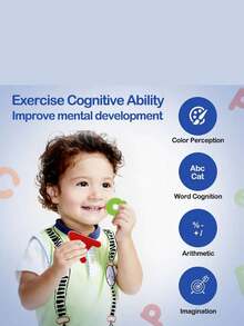 Magnetic Educational English Alphabet, Number, Alphabet Letter, Uppercase And Lowercase Fridge Magnets Set (1 Can) - Multicolor - View 5