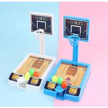 桌上籃球遊戲機迷你籃球架互動室內朋友玩具 - 藍色 - 查看 5