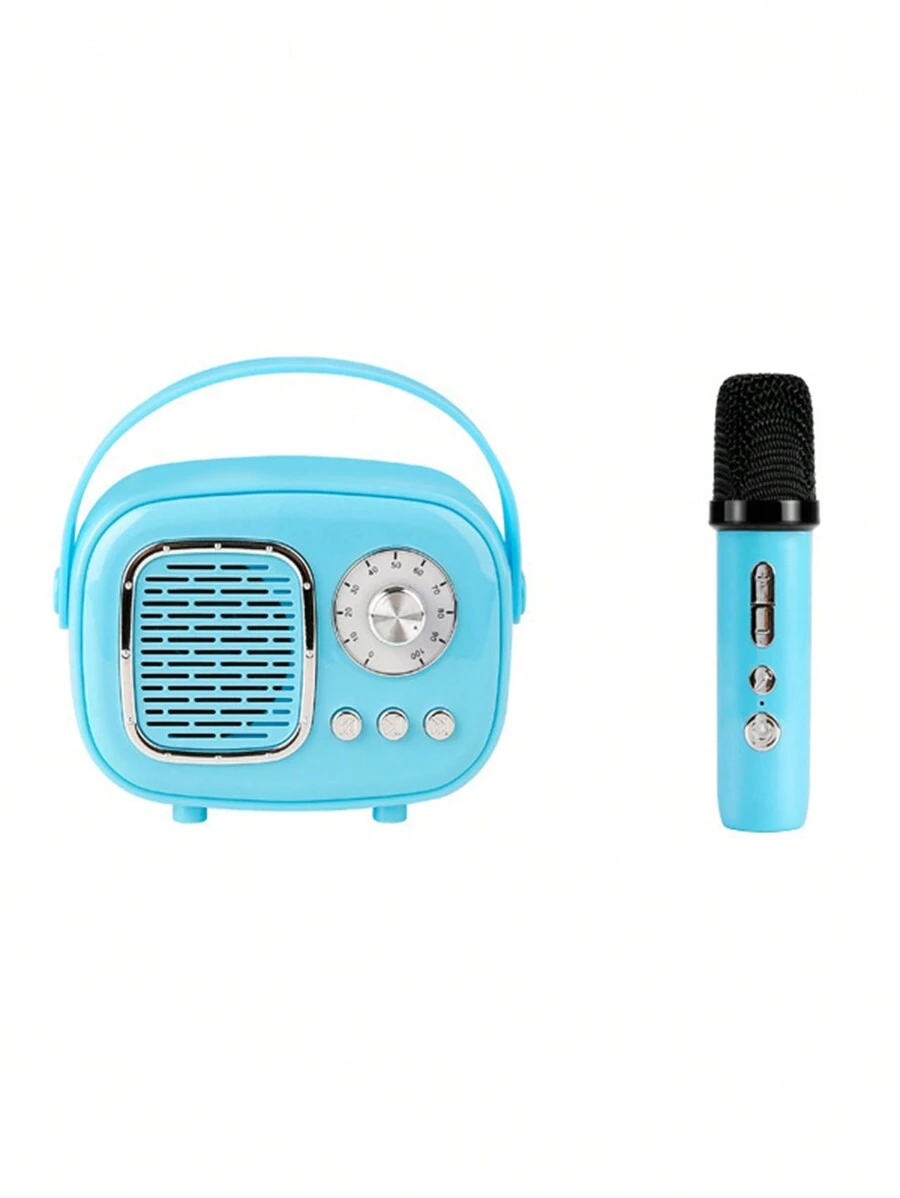 Retro Mini Bluetooth Speaker Classical Music Player Stereo Decorated Speaker Portable Speaker Home Music Player - الأزرق - مشاهدة 1