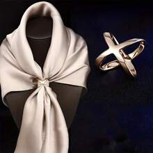 4入組純色/星型花紋牛仔裝飾釦扣,無需縫製的長褲腰圍加長裝置,可調節長度 - 金色 - 查看 4