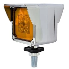 Plafon Direccional Mini 8 Led Gel Bicolor Bisel Cromo 12-24v - Amarillo - Ver 7