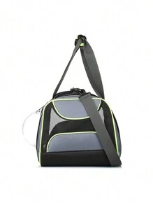 航空公司認可的寵物背袋、寵物運輸袋、小型犬背袋、中型犬和貓運輸袋、舒適透氣寵物旅行袋、寵物包,適合1 只12 磅以下的中型貓和1 只8-10 磅以下的小型犬 - 綠色 - 查看 8