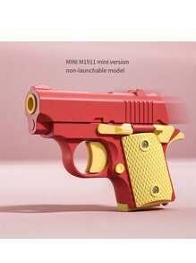 M1911重力玩具槍風格3d迷你蘿蔔刀減壓玩具蘿蔔槍 - 紅黃 - 查看 2