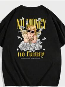 Men T-Shirts - 黑色 - 查看 3