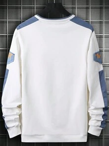 Men's Knitted Sweatshirt - White - View 2
