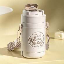 垂大煌保溫咖啡杯,316不鏽鋼內膽,真空保溫,高性能便攜式戶外咖啡杯,灰色 - 灰色 - 查看 1