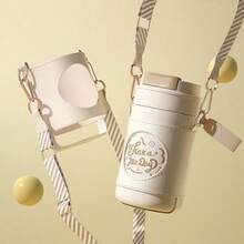 垂大煌保溫咖啡杯,316不鏽鋼內膽,真空保溫,高性能便攜式戶外咖啡杯,灰色 - 灰色 - 查看 3