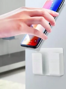 1入倉庫貨架節省空間支架存儲架手機插頭架鉤黏性,美學室內裝飾,家居裝飾,廚房配件,浴室裝飾,臥室裝飾 - 白色 - 查看 2