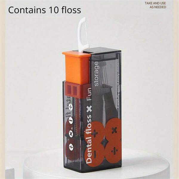Portable Dental Floss Box, Automatic PopUp Floss Storage Box, Press