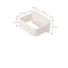 2入組壁掛式廚具收納架,包括勺子、鏟子和餐具架,適用於卷髮器,整理廚房空間 - 白色 - 查看 6