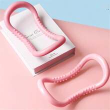 5pcs/Set Yoga Fitness Training Equipment Set, Including Circular Leg Massager, 8-Shaped Pull Rope, Sit-Up Assistant, Pedal Puller And Massage Ball, Ideal For Sculpting Your Body, Relieving Stress And Relaxing Your Muscle - Pink - View 2