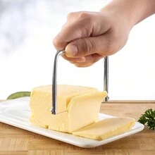 Iron Plated Foie Gras Cheese Slicer-Butter Knife-Multi-Purpose Cheese Planer - Silver - View 3