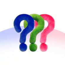 1 件裝,問號形狀枕頭、時髦枕頭、彩色抱枕、可愛扭紋枕頭裝飾、頸部和背部支撐抱枕 - 粉色 - 查看 5