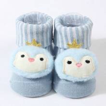 3pairs/Set Cartoon Floor Patterned Baby & Toddler Socks With Plush Toy Design - Multicolor - View 10