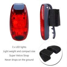 1pc Multifunctional Outdoor Mini Warning Light, Waterproof & Long Lifespan, Can Be Used As Bicycle Taillight, Backpack Light, Helmet Light, Running Warning Light - Red - View 5