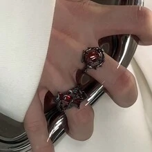 1個中性紅色開環戒指 - 荊棘款 - 查看 3