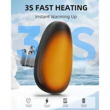 Hand Warmers Rechargeable, Portable Electric Hand Warmer, 3S Fast Heating, Reusable Handwarmers For Outdoors Hunting Golf Camping, USB Pocket Heater For Men Women Kids, Warm Gifts