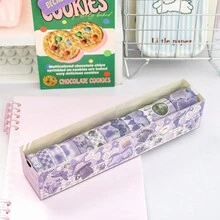 復古美式剪貼簿和紙膠帶套裝、貼紙和裝飾紙、diy 裝飾 - 紫色 - 查看 1