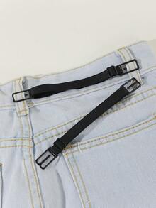 1pc Women's Multicolor Fashionable Classic Leather Rope Belt, Suitable For Adjusting Pants Size And Gifting As Christmas Present - Black - View 3