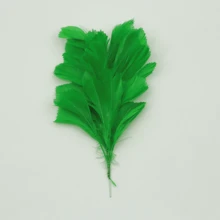 1入組彩色羽毛和人造花裝飾,用鐵絲製成,適用於diy手工藝品如胸針、頭飾、戲法球、舞台表演配件 - 5#果綠 - 查看 1