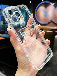 Vỏ điện thoại trong suốt có khe cắm thẻ - Trong sáng - Xem 5