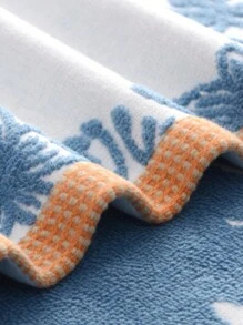 1pc Muslin Jacquard Soft Face Cloth - Multicolor - View 3