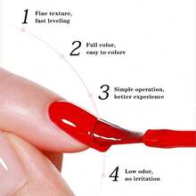 1 Pc Gel Nail Polish, Popular Series Gel Nail Polish, Multiple Colors, Suitable For All Seasons, Bright Colors - UV/LED Dye Semi-Permanent Nail Polish, Suitable For DIY Manicure - Rust Brown - View 4