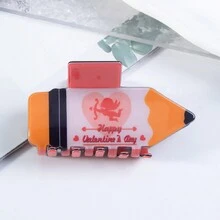 1pc Creative Pencil Shaped Cute Hair Clip For Women - Multicolor - View 1