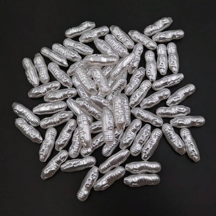 30 件白色不对称巴洛克仿珍珠串珠适用于项链、包包、手机链 DIY 珠宝制作 - 白色 - 查看 1