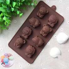 CASAMAX WL Moldes de Silicona para chocolate, cubitos de hielo, diseño de animales - Multicolor - Ver 3