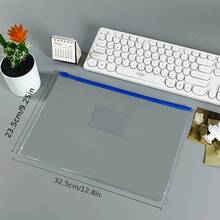 5入組a4防水拉鍊袋,大容量、簡約風格,適用於學生、文件、檔案、考試、拉鍊收納袋 - 彩色 - 查看 2